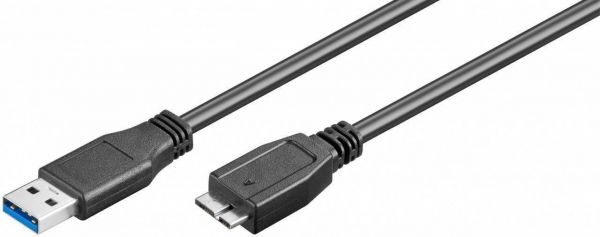 USB 3.0 Kabel, Typ A-Micro, 1.80m Länge
